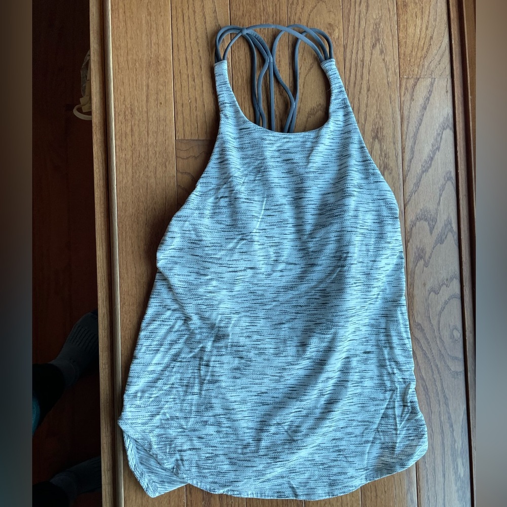 Lululemon tank with built in bra and swoop back
